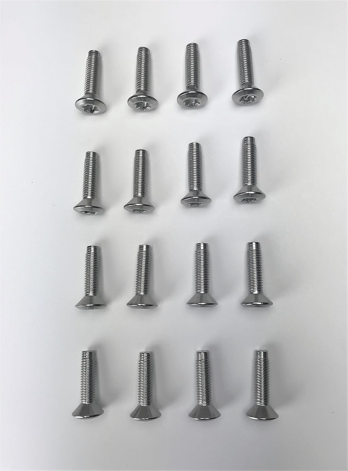 Tornillos Torx para puerta y capó de acero inoxidable de 16 unidades compatibles con modelos Jeep Wrangler JK 2007 a 2018