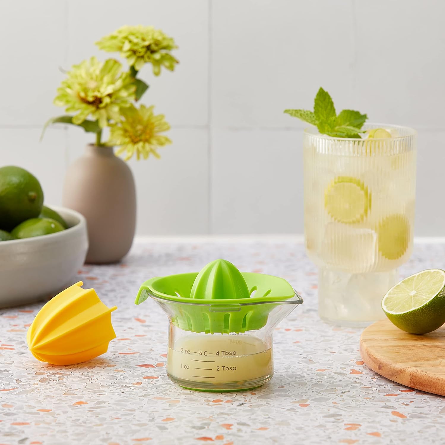 Chef’n Juicster Mini exprimidor de cítricos, tamaño único, limónArugala