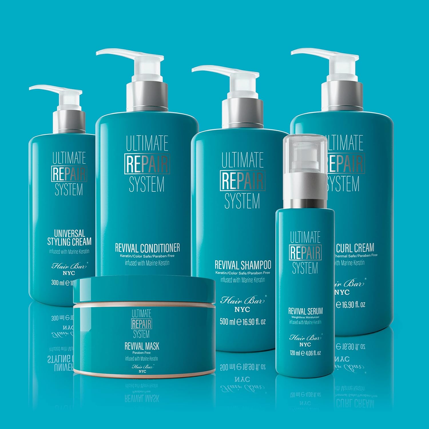 HAIR BAR NYC Ultimate Repair System Revival Conditioner  Tratamiento capilar para cabello seco dañado  Acondicionador profundo para cabello seco
