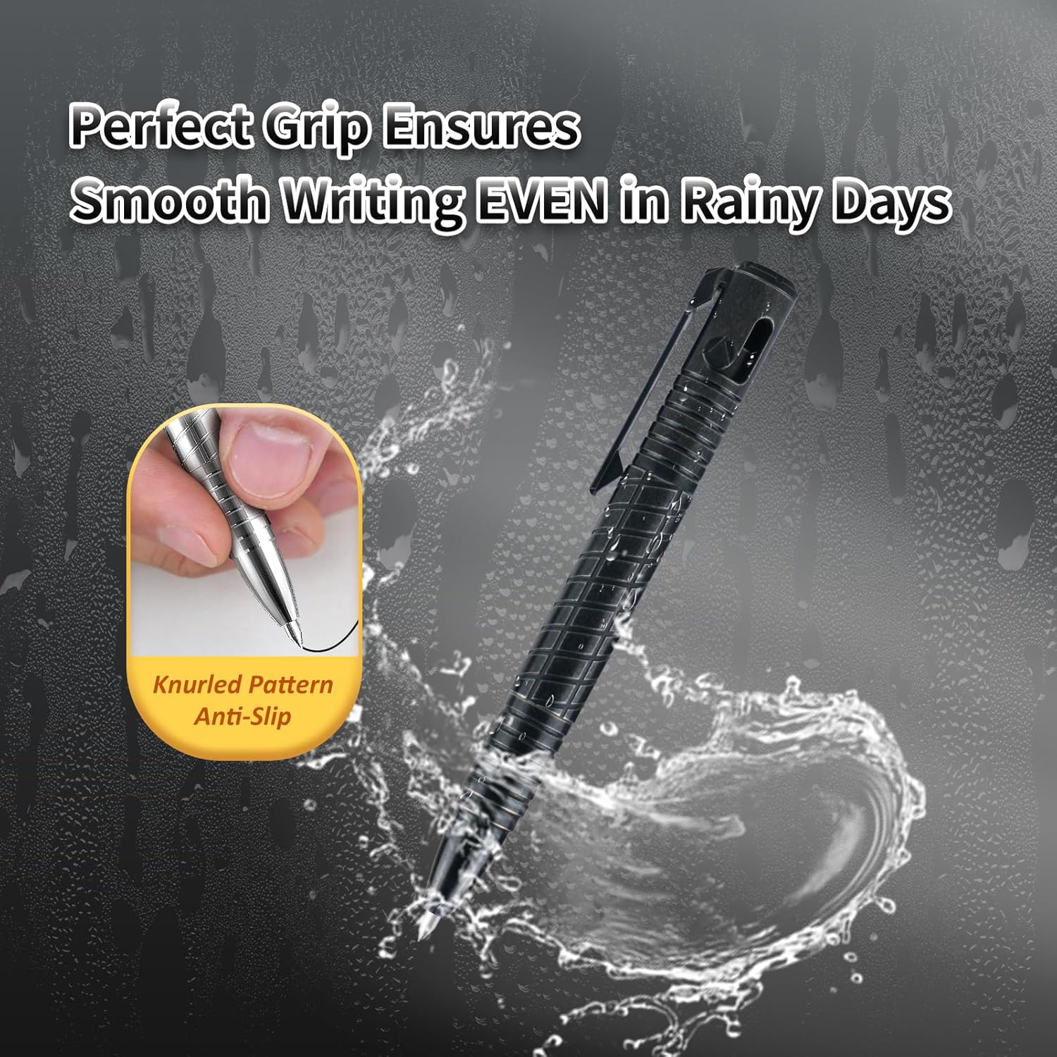 TITANER Bolígrafo EDC de 4 pulgadas, mini bolígrafo de metal de bolsillo de titanio, bolígrafo retráctil recargable de tinta para hombres y mujeres