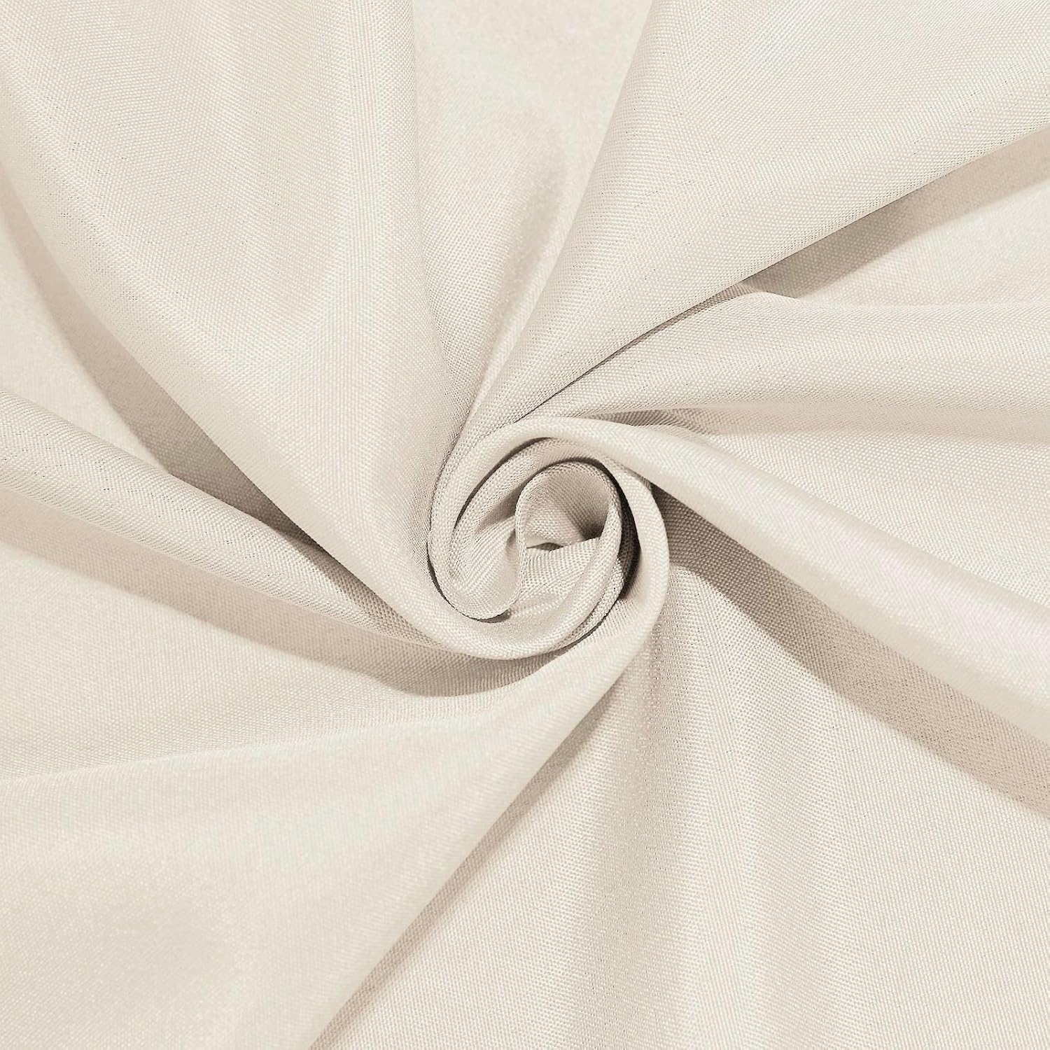 Efavormart – Mantel redondo de poliéster beige de 90 pulgadas
