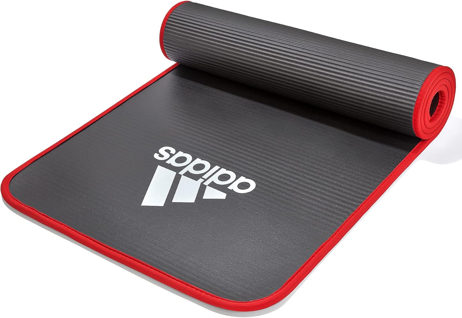 adidas Tapete de entrenamiento extra grueso de 0.394 in con correa de transporte y base texturizada antideslizante, tapete de entrenamiento