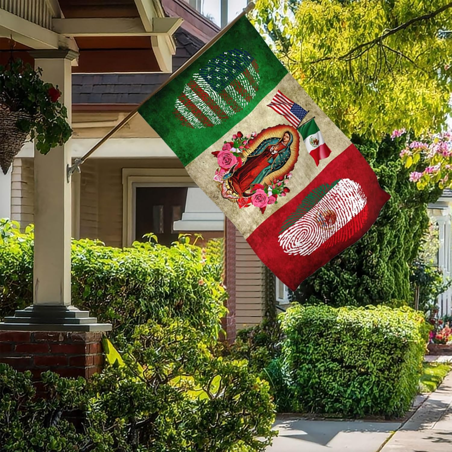 Bandera de México, banderas mexicano-americanas para exteriores, 3 x 5, doble cara, México, Estados Unidos, bandera de la amistad, bandera