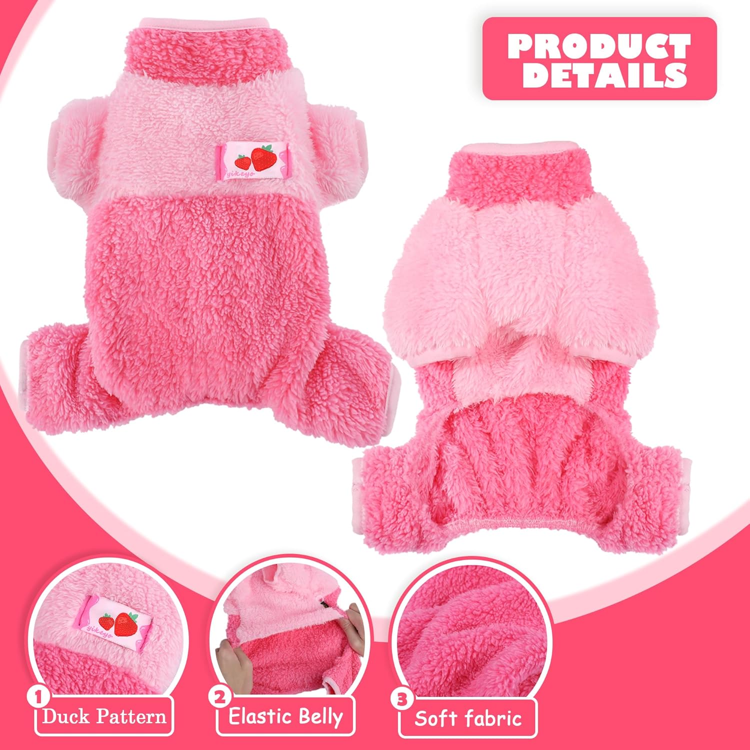 Ropa de invierno para perros pequeños, suéteres lindos para otoño e invierno, suéter cálido de chihuahua, pijama suave para perros, suéter para
