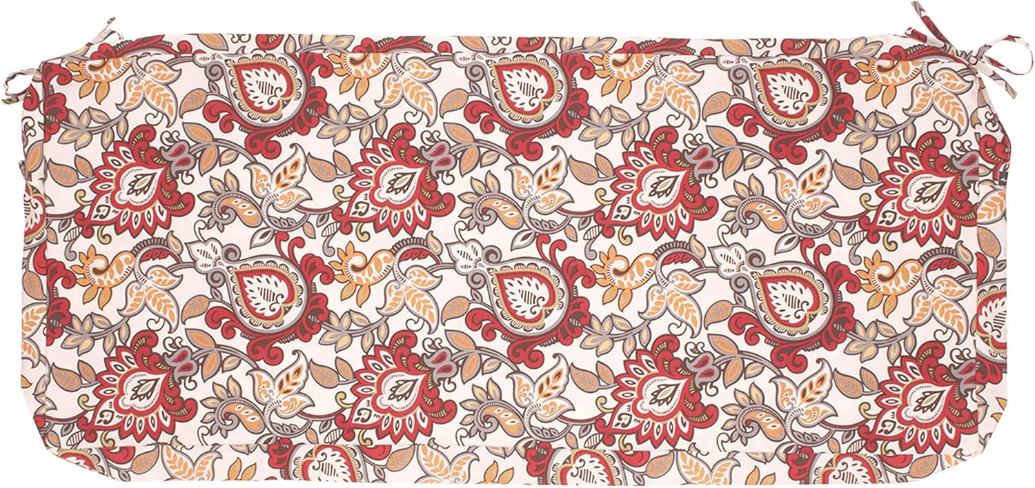 Funda de cojín para banco de patio, 45 x 18 x 3 pulgadas, sin relleno. Funda de repuesto resistente al agua, protección UV, para sofá biplaza con