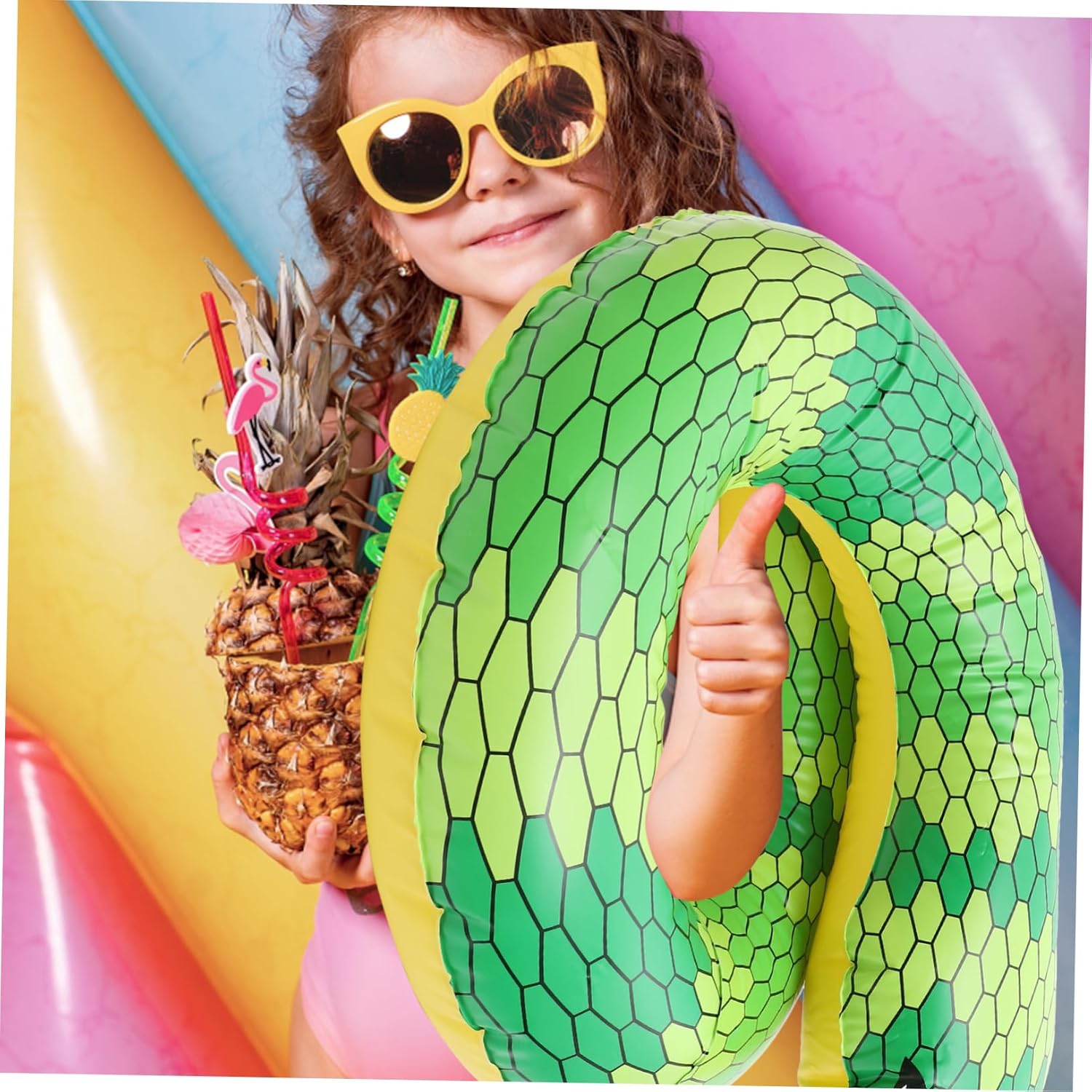 2 unids piscina piscina para niños forma serpiente tubo natación anillo niños serpiente natación anillo inflable anillo