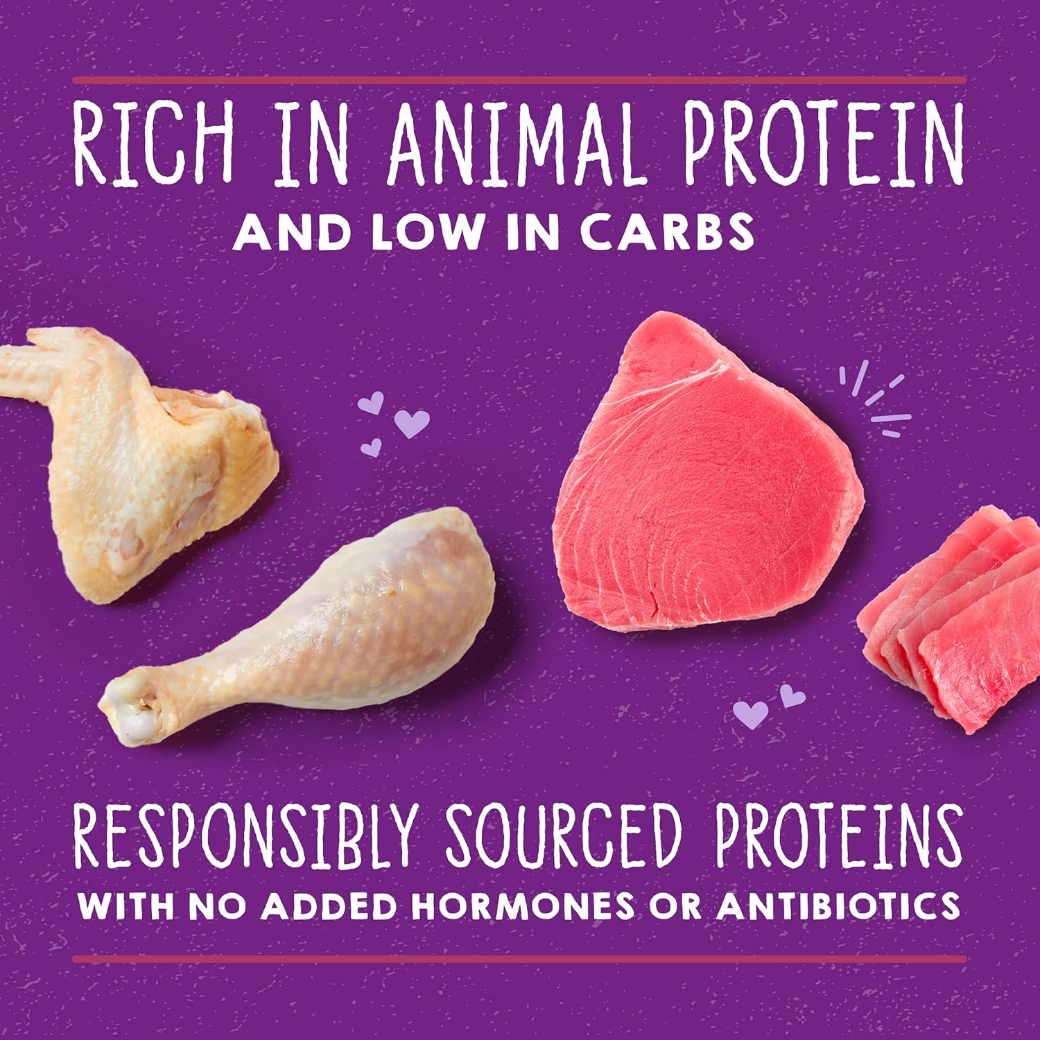 Stella & Chewy’s Carnivore Cravings Purrfect – Alimento húmedo para gatos sin granos, rico en proteínas, receta de pollo y atún, (latas de 5.2