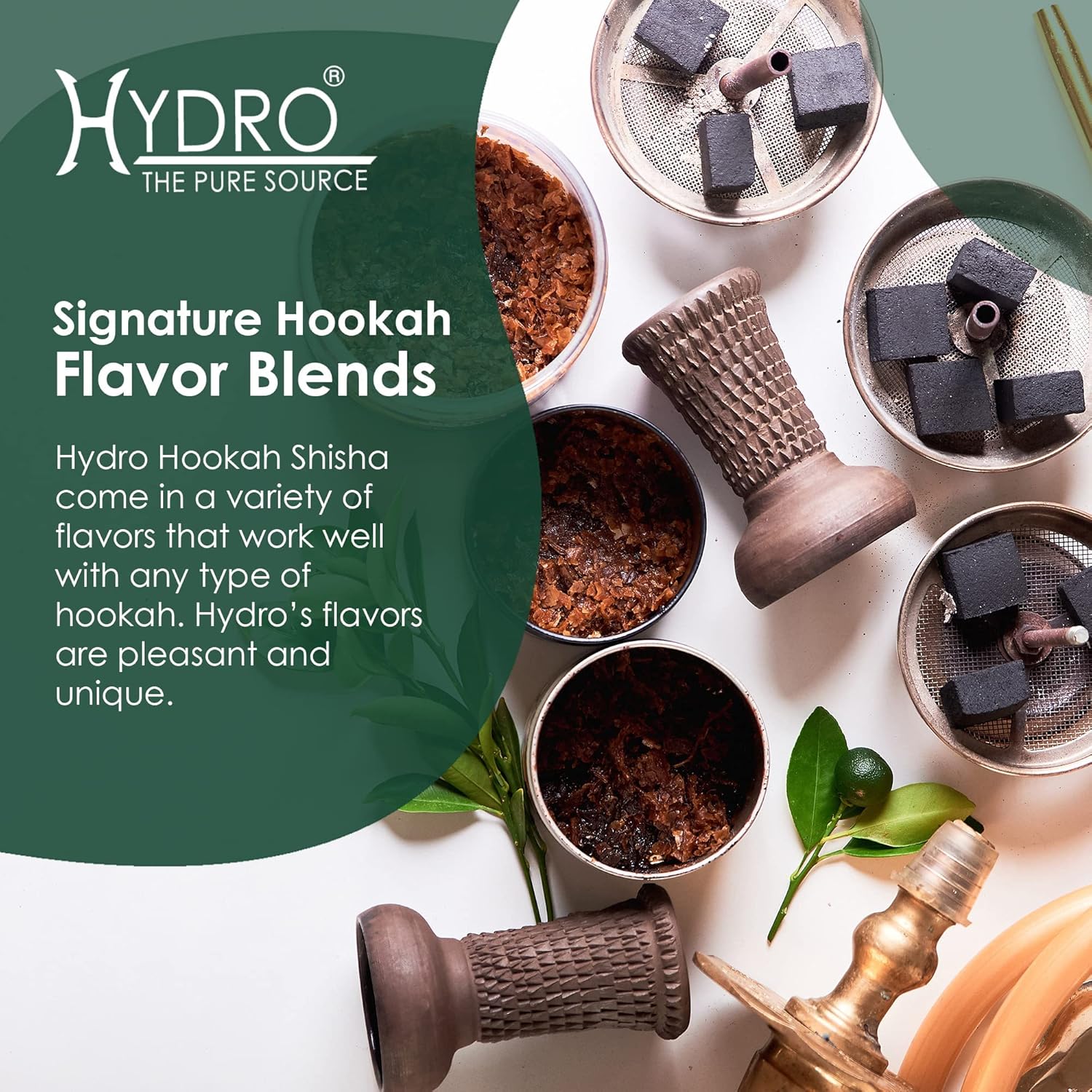 Hydro – Hierbas para shisha o hookah, 250 gramos, sabor de alta calidad, sin tabaco ni nicotina, 1