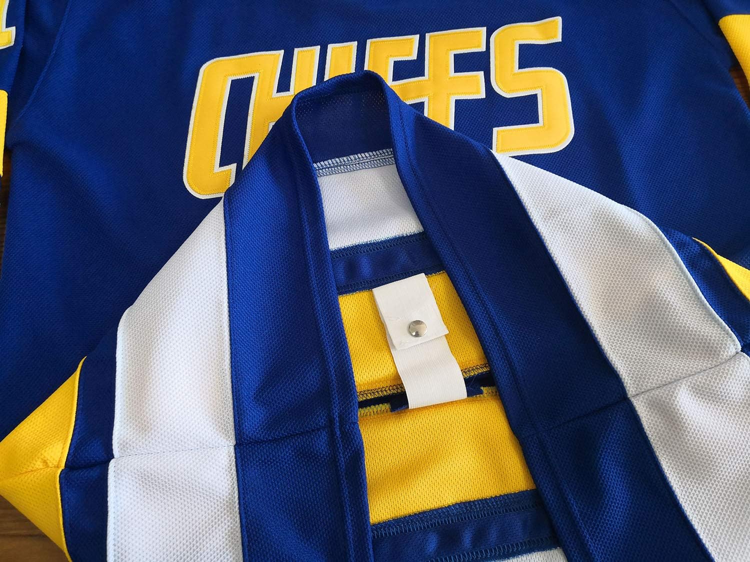 Phoneutrix Hanson Brothers Charlestown Chiefs 16 Jack 17 Steve 18 Jeff Slap Shot Movie Hockey Jersey Azul