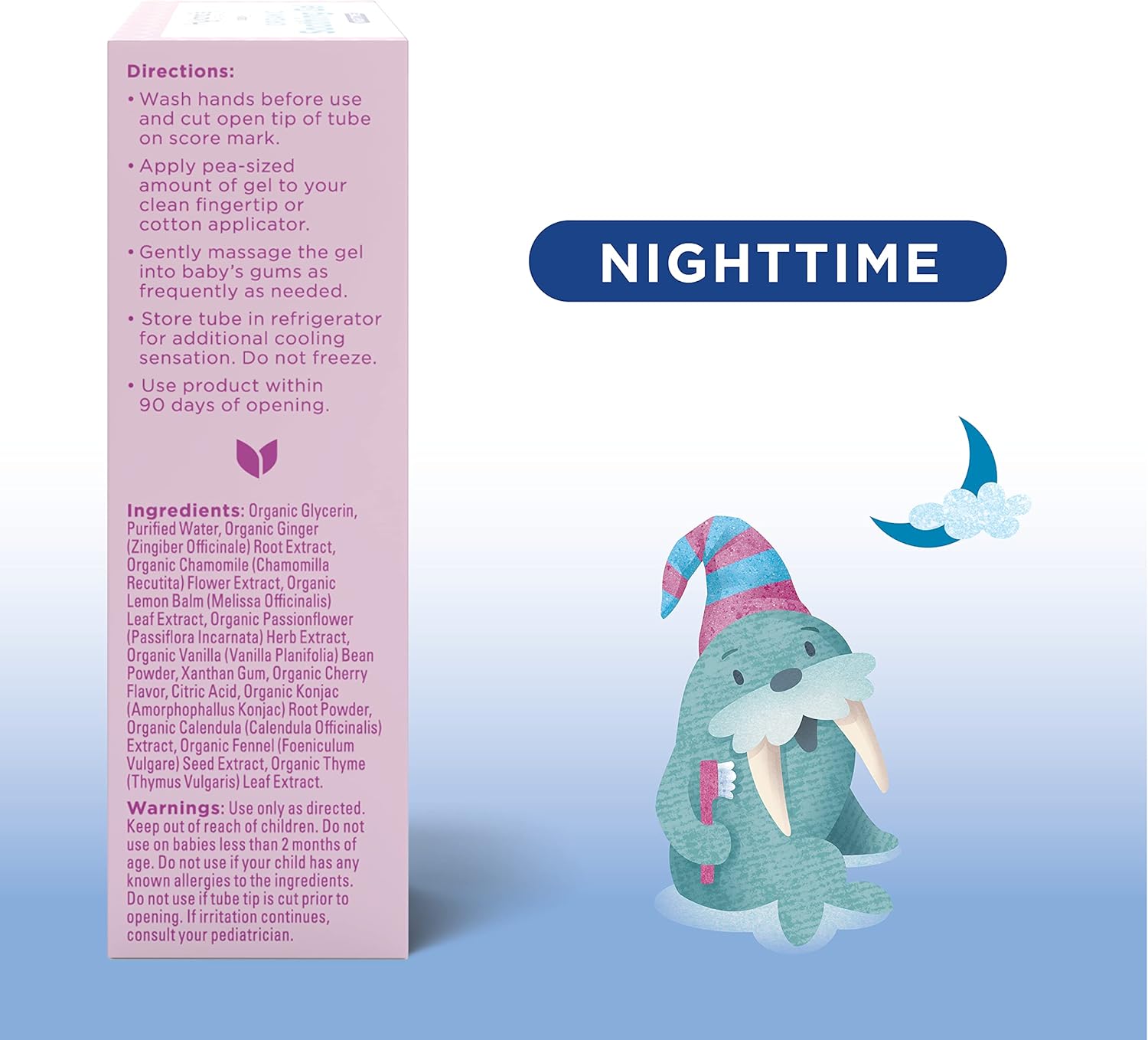 Hyland’s Naturals Baby – Paquete combinado de gel calmante orgánico de díanoche, alivio natural de las molestias orales, irritabilidad e hinchazón,