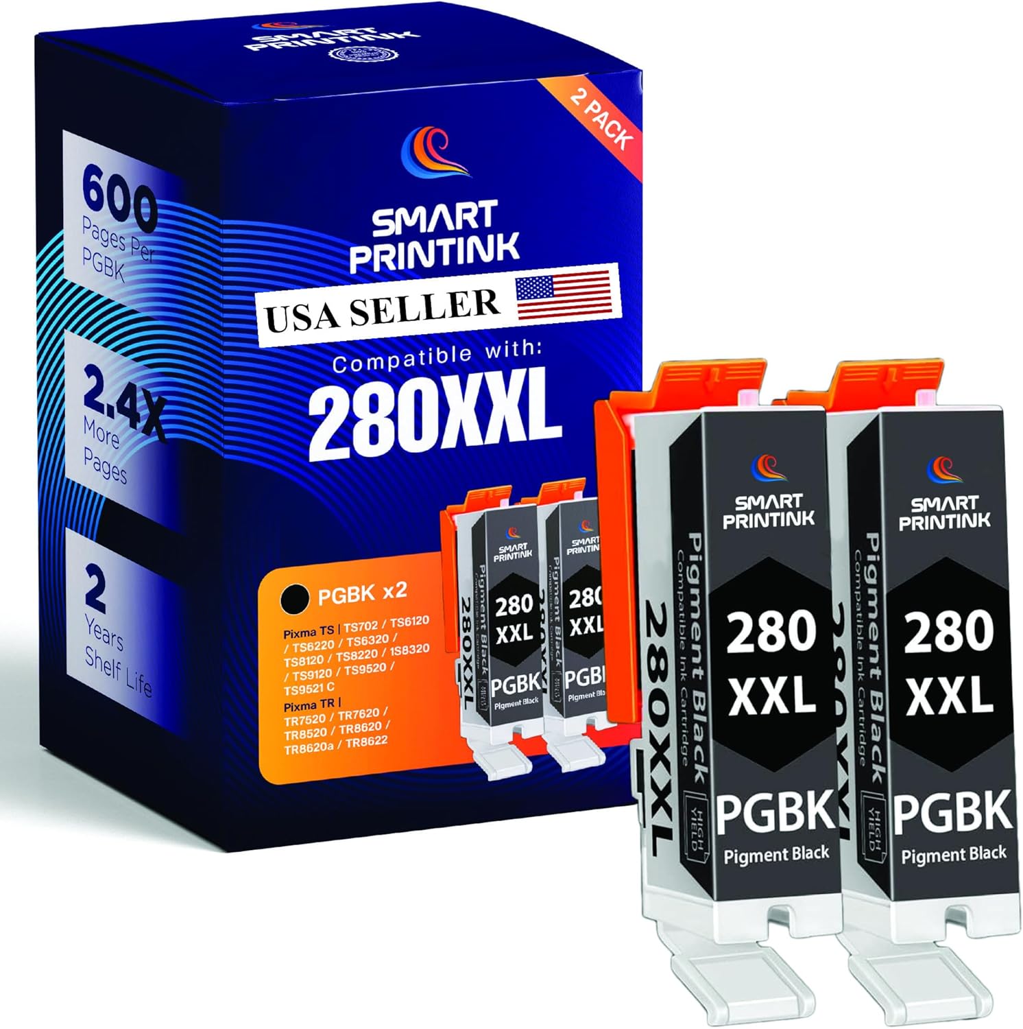 PGI-280XXL CLI-281XXL – Cartucho de repuesto compatible con Canon 280 XXL 281 XXL TR8620a compatible con TR8620a TR8620 TS702a TS9520 TS9521C TR8520