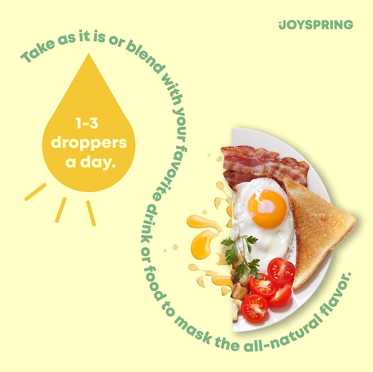 JoySpring Gotas de vitamina D para niños pequeños para apoyar el crecimiento y multivitamínico diario con raíz de bardana y saúco para niños