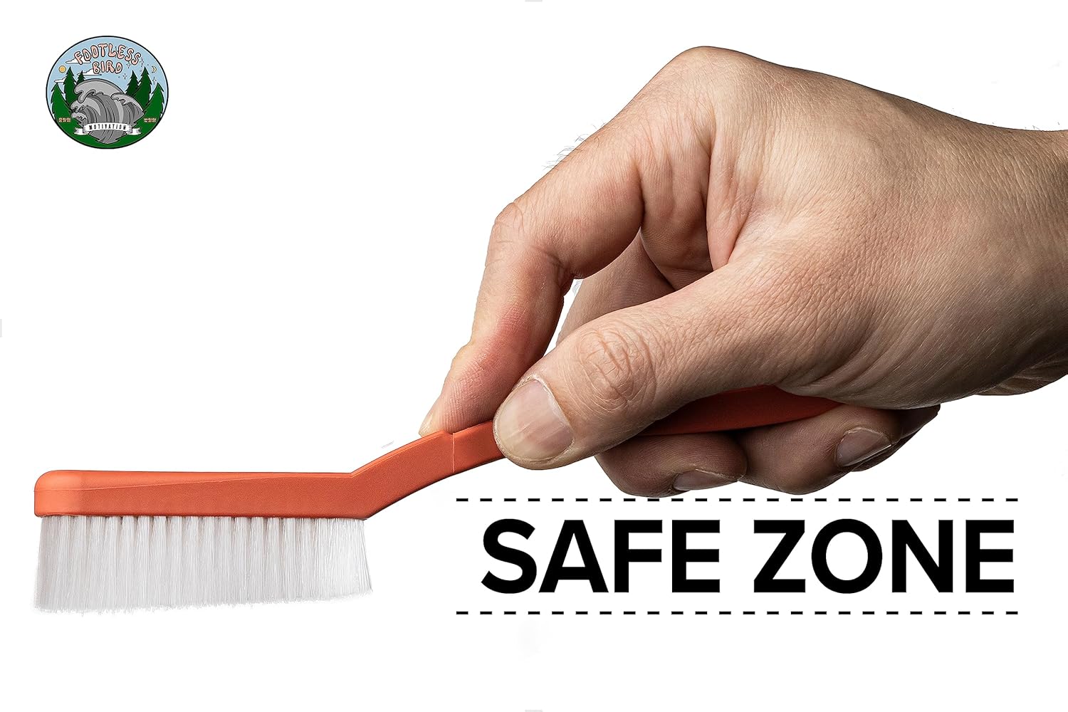 Climbing & Bouldering Vegan Nylon Brush, Perfect Grip & Angle, High Density, 100% Recyclable, Strong Rock Climbing Brush Outdoor & Indoor