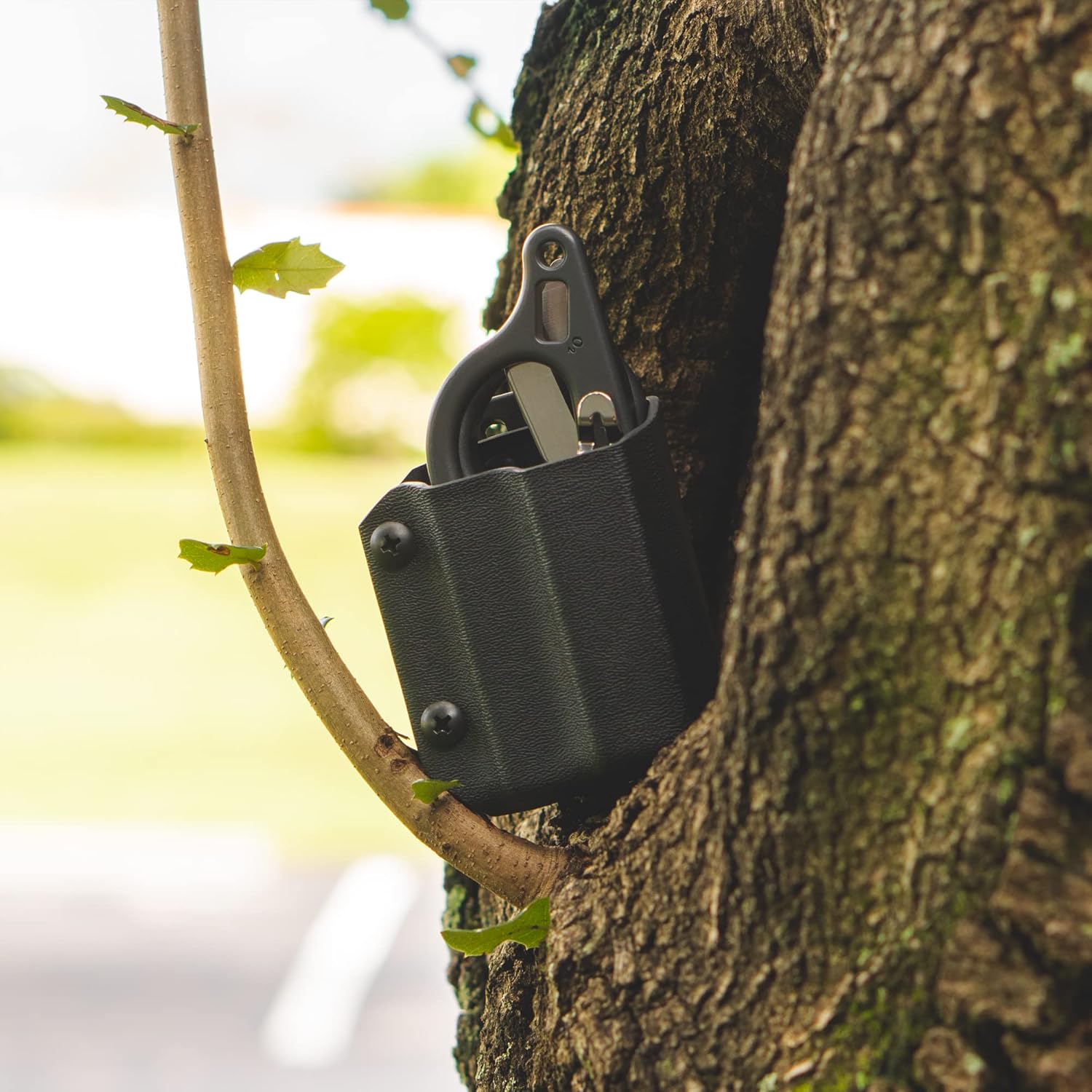 Clip & Carry Kydex – Funda multiherramienta para tijeras de trauma de respuesta Raptor de cuero – Fabricado en Estados Unidos (multiherramienta no