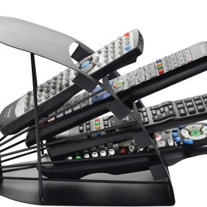 Home-X Organizador de soporte para control remoto con 4 ranuras, organizador de escritorio compacto para oficina en casa, ideal para soporte de Home-X Organizador de soporte para control remoto con 4 ranuras, organizador de escritorio compacto para oficina en casa, ideal para soporte de