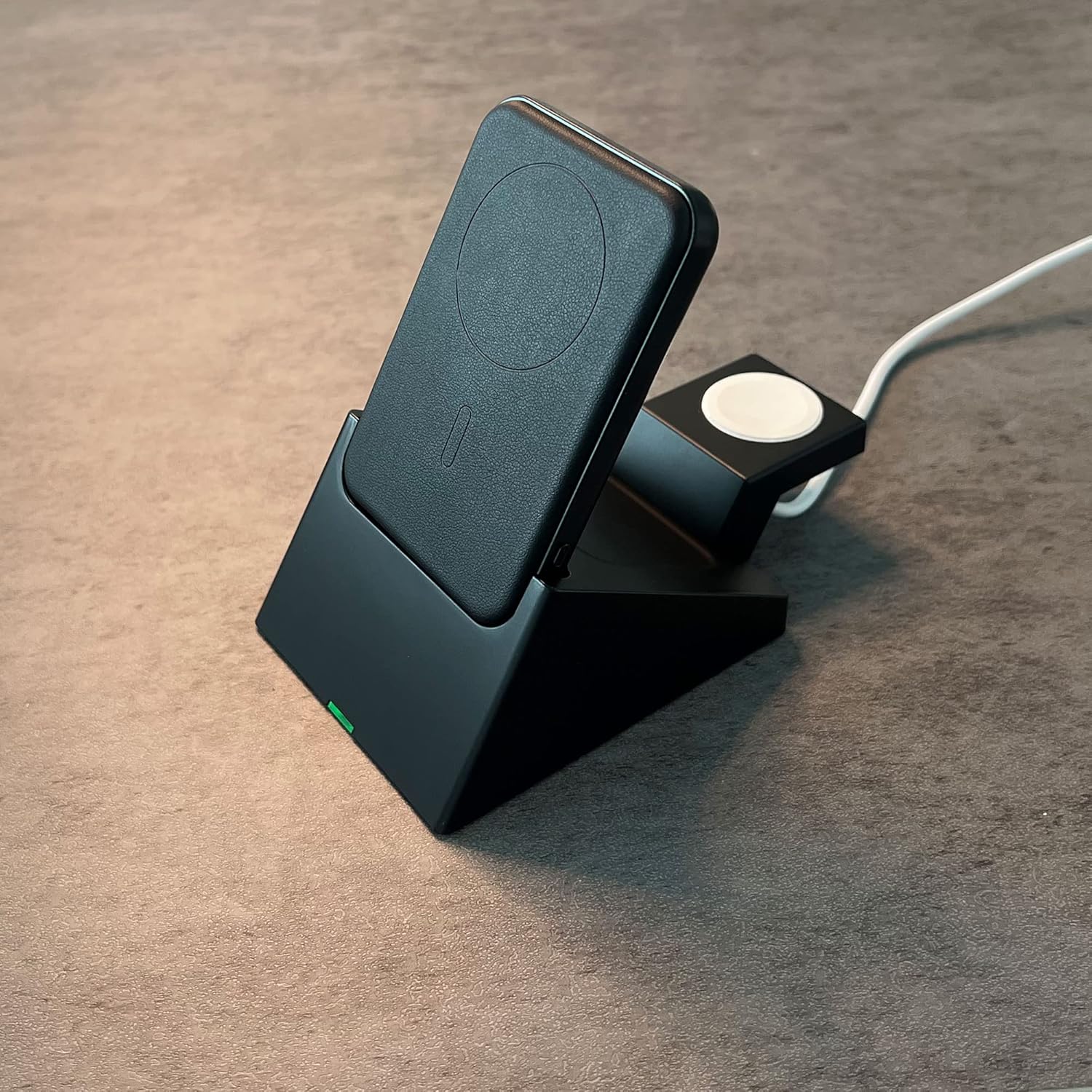 Cargador portátil inalámbrico de 5000 mAh, batería magnética, para iWatchAirpodsiPhone MagSafe Battery Park Soporte de carga inalámbrica 4 en 1