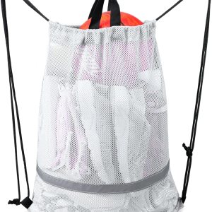 BeeGreen Mochila con cordón para hombres y mujeres, atlética, gimnasio, deportes, entrenamiento, playa, natación BeeGreen Mochila con cordón para hombres y mujeres, atlética, gimnasio, deportes, entrenamiento, playa, natación