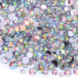 25000 diamantes de imitación coloridos de resina AB, diamantes de imitación coloridos de 0.118 pulgadas, 0.117 pulgadas, con parte trasera plana, no 25000 diamantes de imitación coloridos de resina AB, diamantes de imitación coloridos de 0.118 pulgadas, 0.117 pulgadas, con parte trasera plana, no