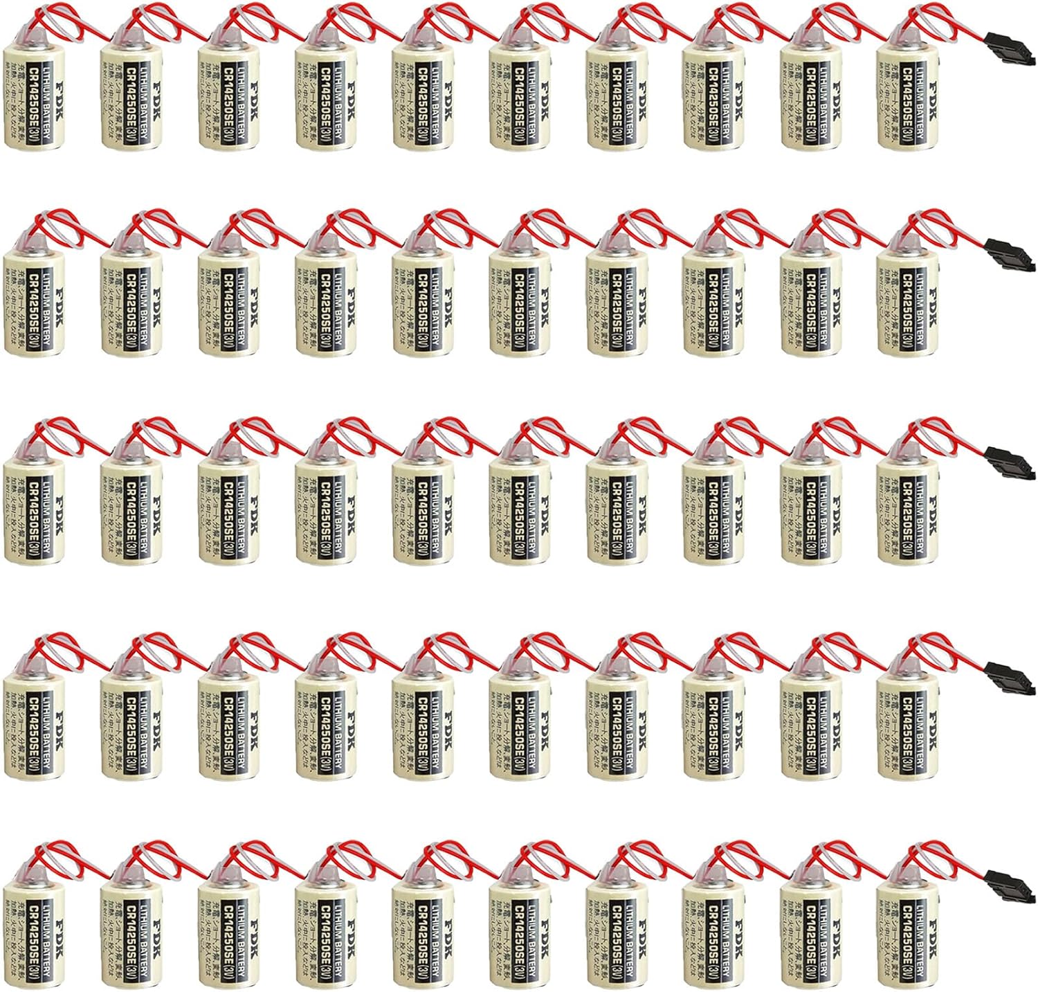 WELLVEUS50 PackCR14250SE 3V Lithium Battery for Sanyo CR14250SE Battery for FDK Lithium Battery CR14250SE, 1747-ba Battery, 1000mAh