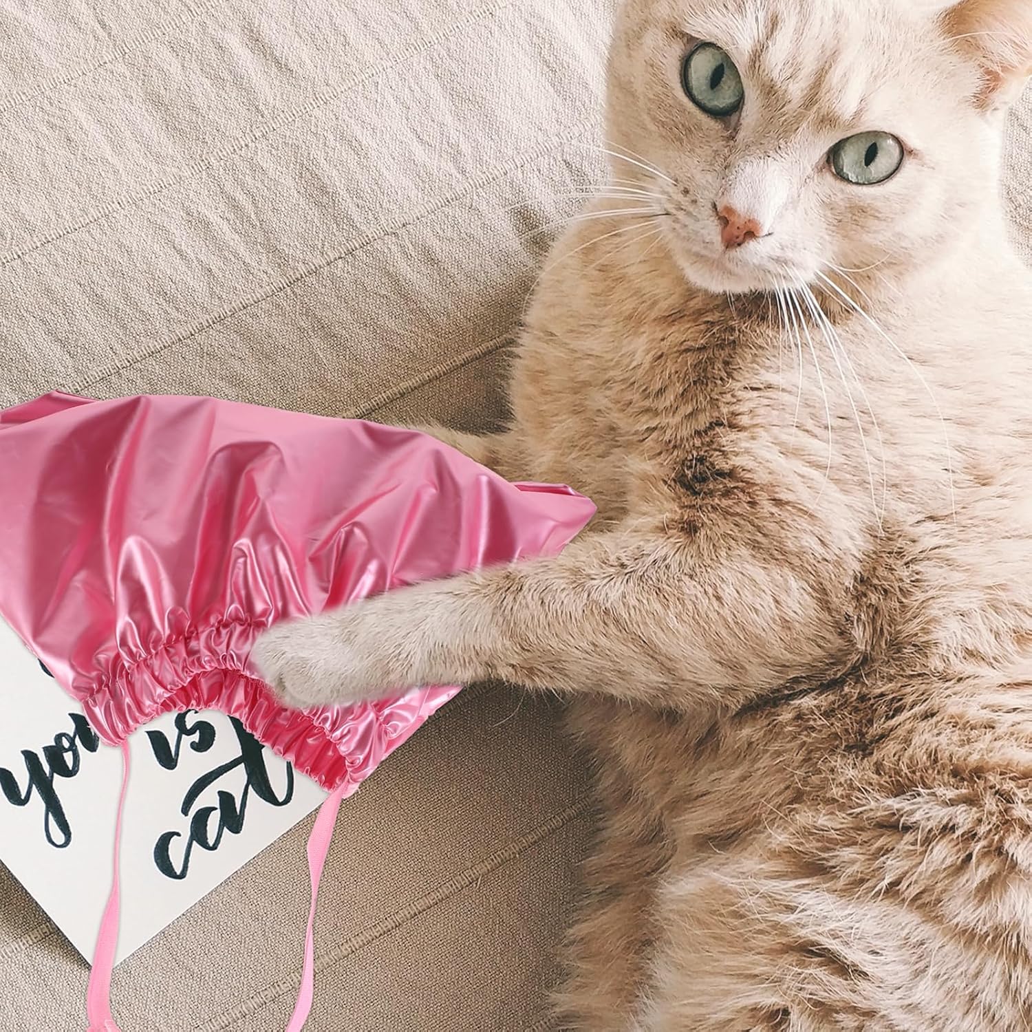 VILLCASE Gorro de ducha para perros y gatos, gorro de ducha para mascotas, cubiertas para orejas de perro que sobresalen para baño, protección para