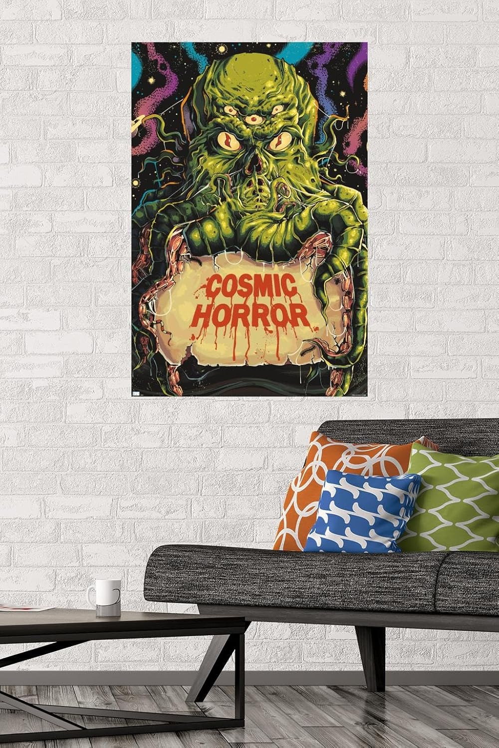 Trends International Póster de pared clásico de terror Cthulhu Monster