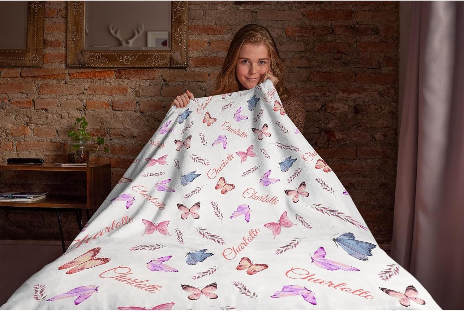 La manta de bebé personalizada con nombre es súper suave y cálida, la manta ligera es ideal para todas las estaciones, para bebés, niñas y niños, de