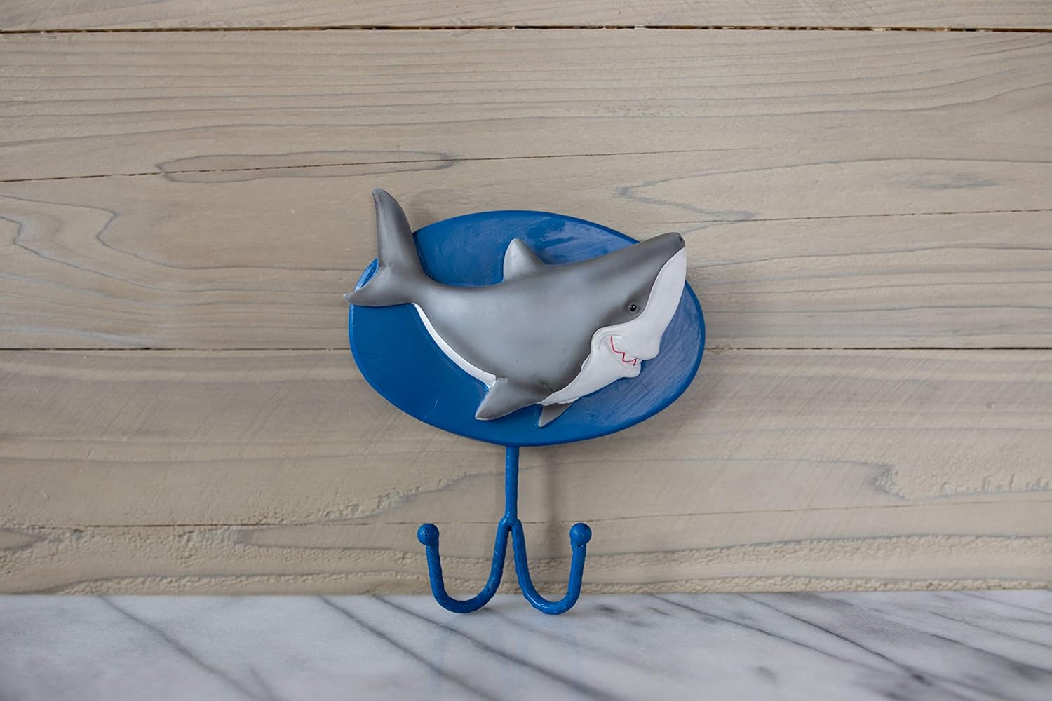 Borders Unlimited Fish ‘N Sharks – Gancho de pared para toallas, abrigo, bolsa de libros, multicolor