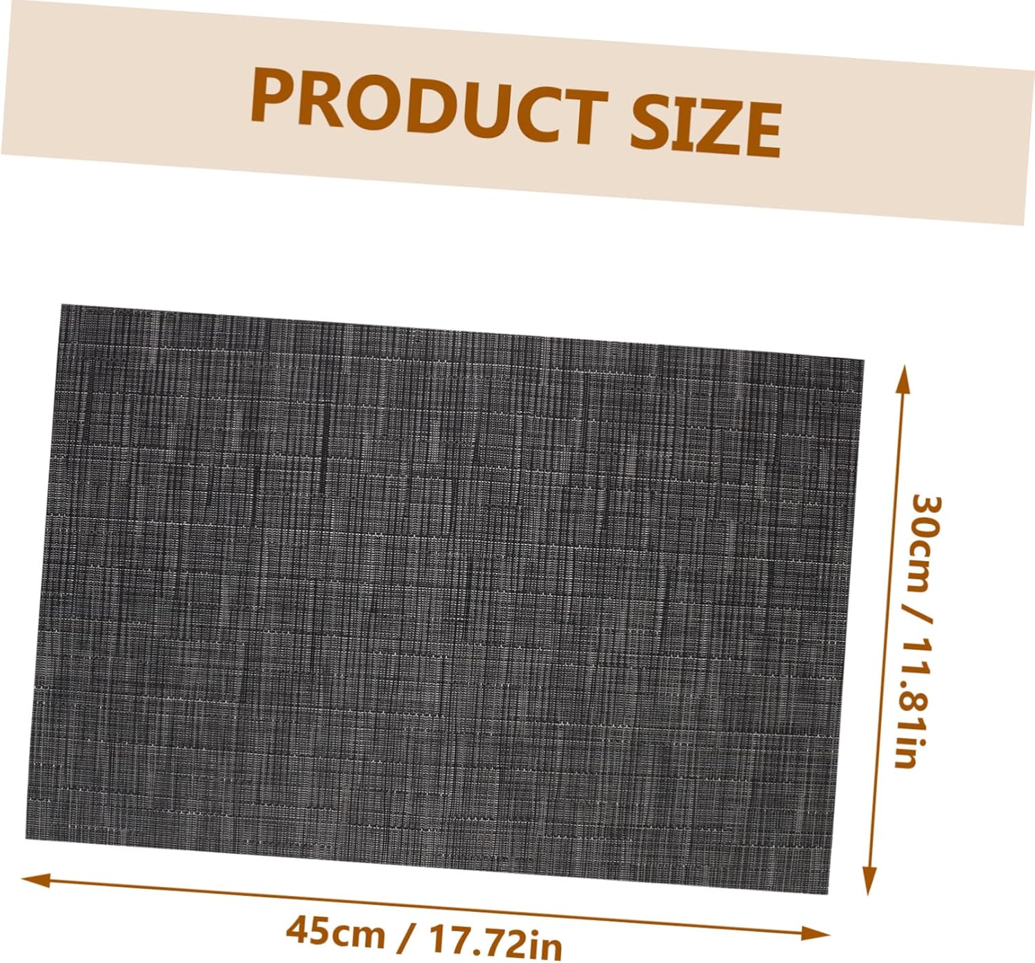 2 unids mantel individual negro tapete de escritorio de plástico individual decoración al aire libre posavasos San Valentín mesa almohadillas de