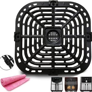 Bandeja de repuesto para freidora de aire para freidora de aire instantánea Vortex Plus de 6 cuartos de galón, estante antiadherente mejorado, Bandeja de repuesto para freidora de aire para freidora de aire instantánea Vortex Plus de 6 cuartos de galón, estante antiadherente mejorado,