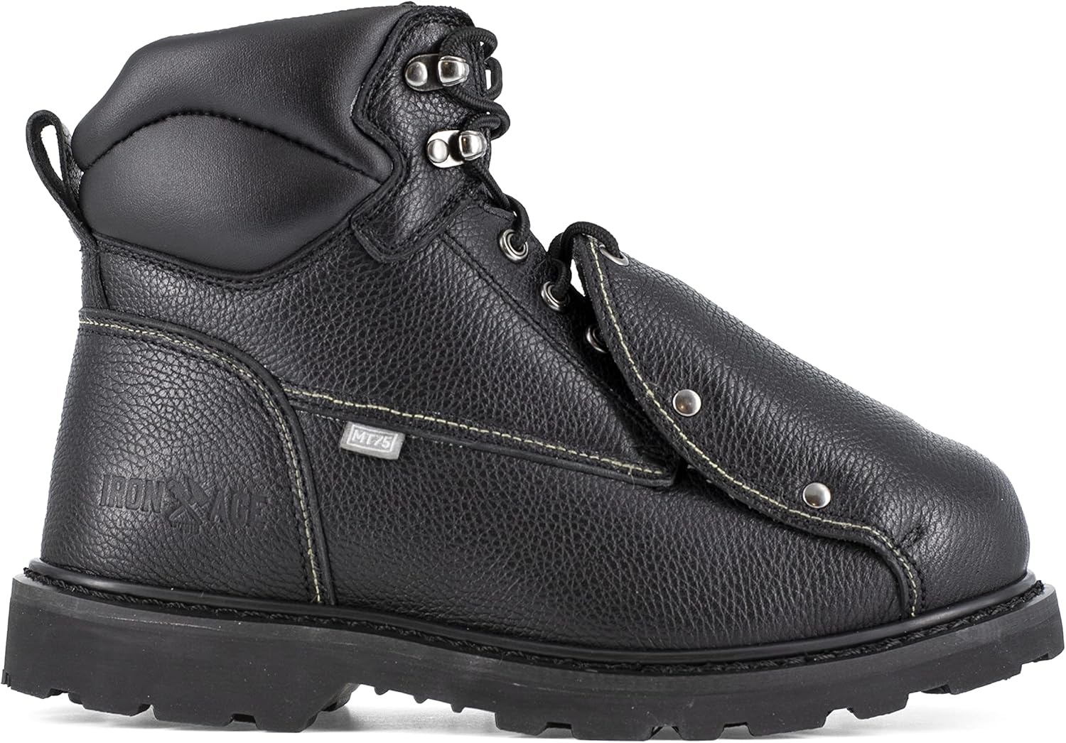 Iron Age Para hombre Groundbreaker 6 Pulgadas De Acero Eléctrico Toe Externa Met Guard Trabajo Seguridad Zapatos Casual – Negro