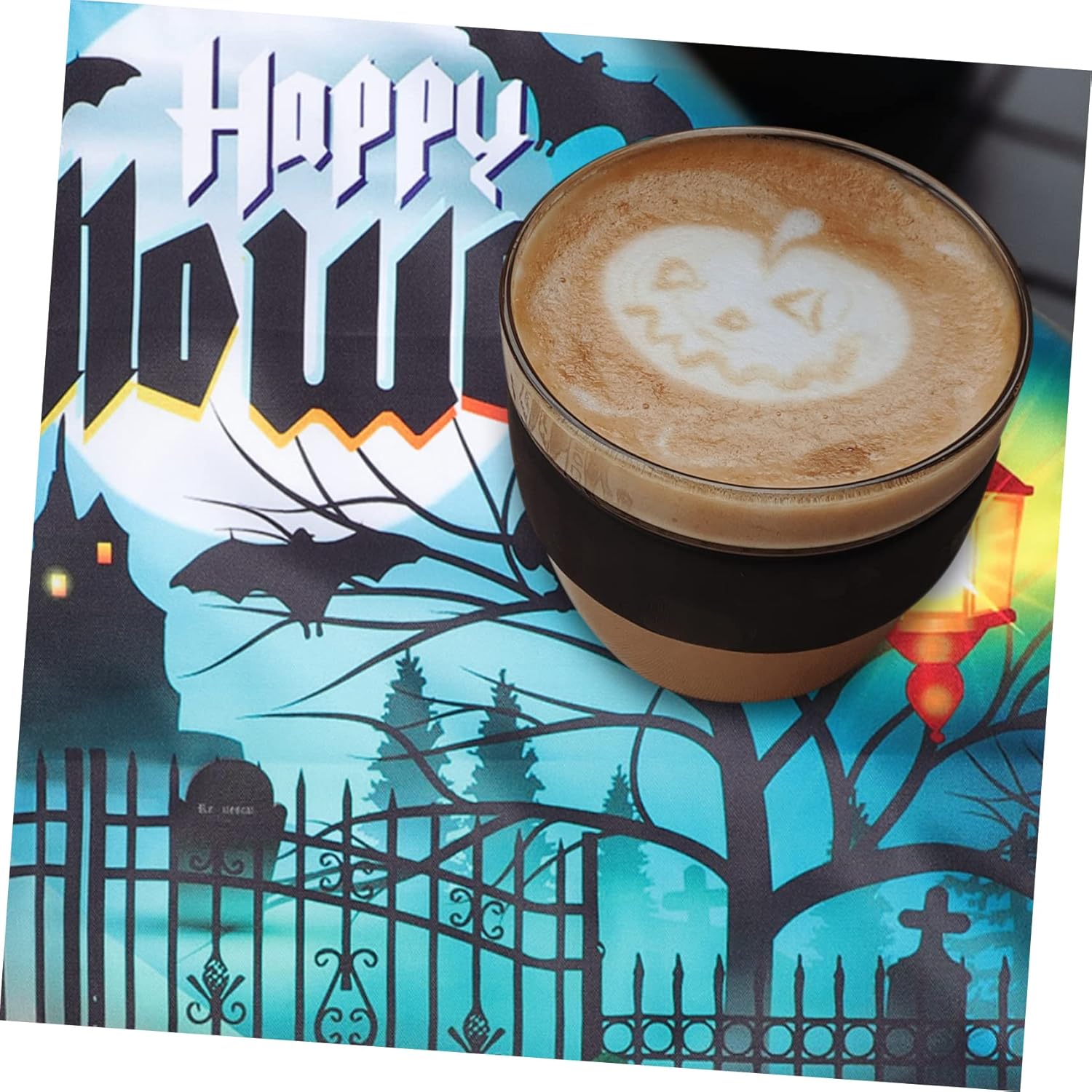 HOMSFOU Halloween Tablecloth Halloween Table Cover Table Runner Halloween Table Flag Ghost Festival Tablecloth Halloween Table Cloth Party Prop