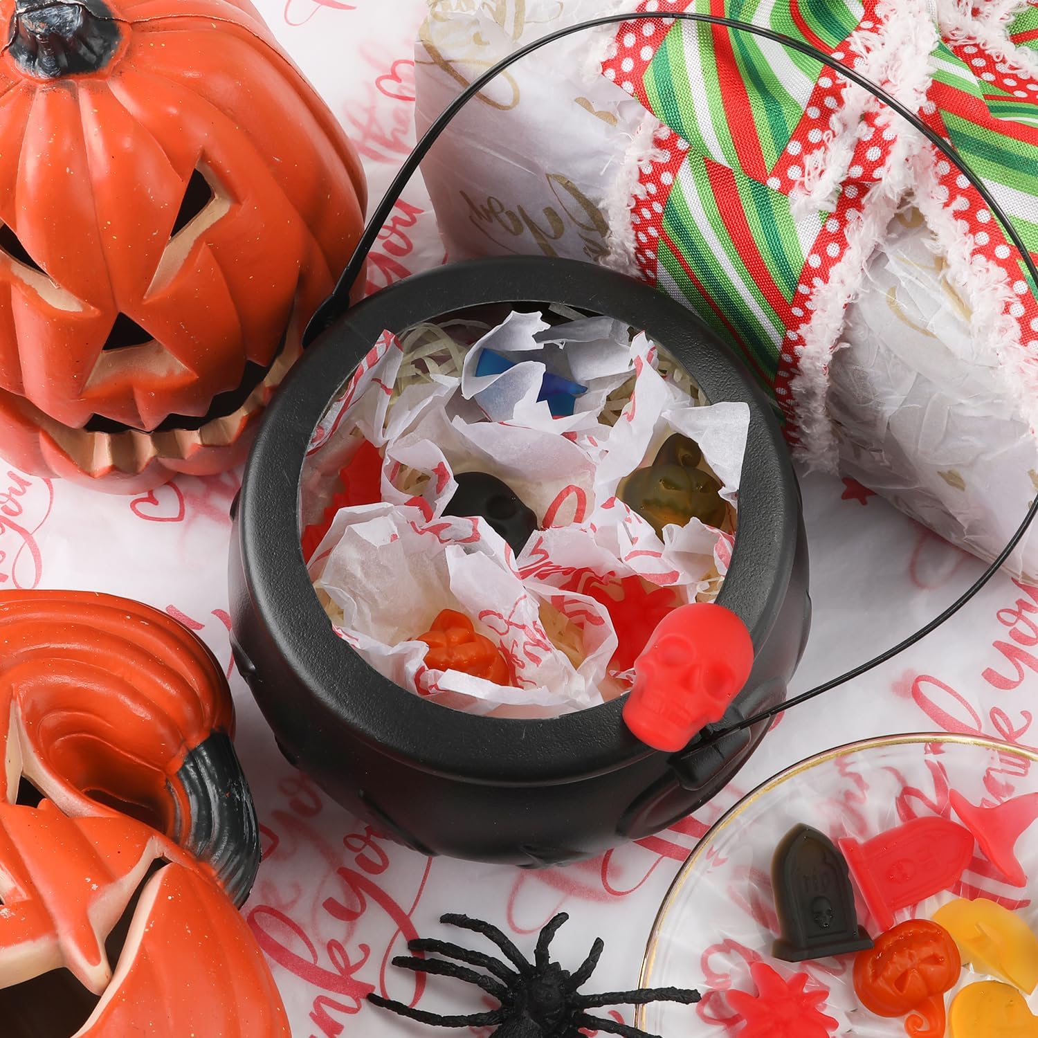 2 moldes para dulces de Halloween, molde de silicona de caramelo de chocolate para Halloween, calavera, calabaza, molde de silicona de Halloween