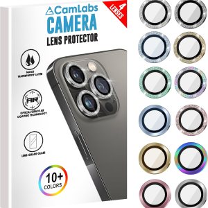 3+1 Protector de lente de cámara CamLabs iPhone 13 Pro y iPhone 13 Pro Max  Juego de 4 piezas antiarañazos, vidrio templado de dureza 9H, compatible 3+1 Protector de lente de cámara CamLabs iPhone 13 Pro y iPhone 13 Pro Max  Juego de 4 piezas antiarañazos, vidrio templado de dureza 9H, compatible