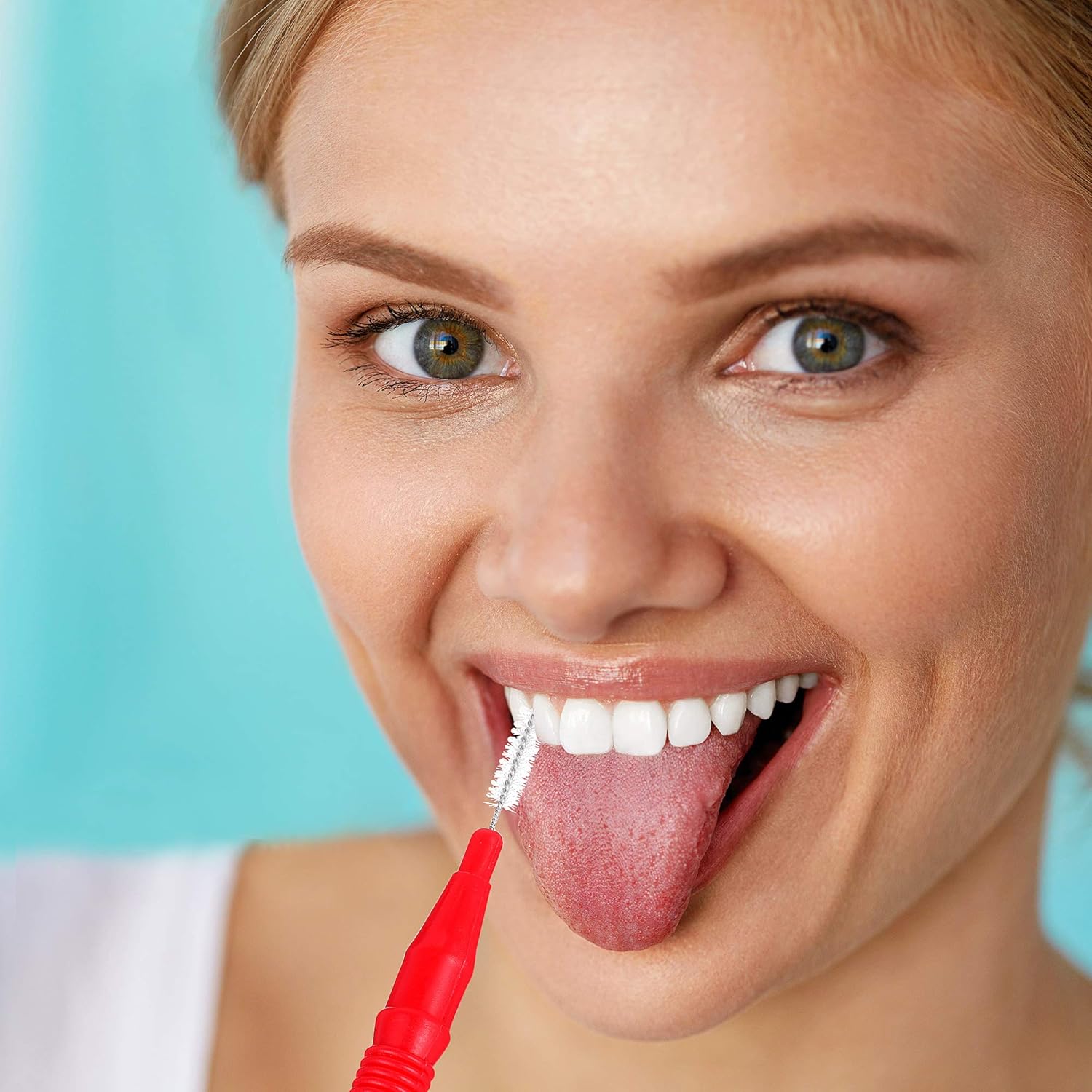 BBTO 100 piezas de llaves para cepillo dental limpiador interdental, palillo de dientes, cabezal de hilo dental, limpiador oral de palillos