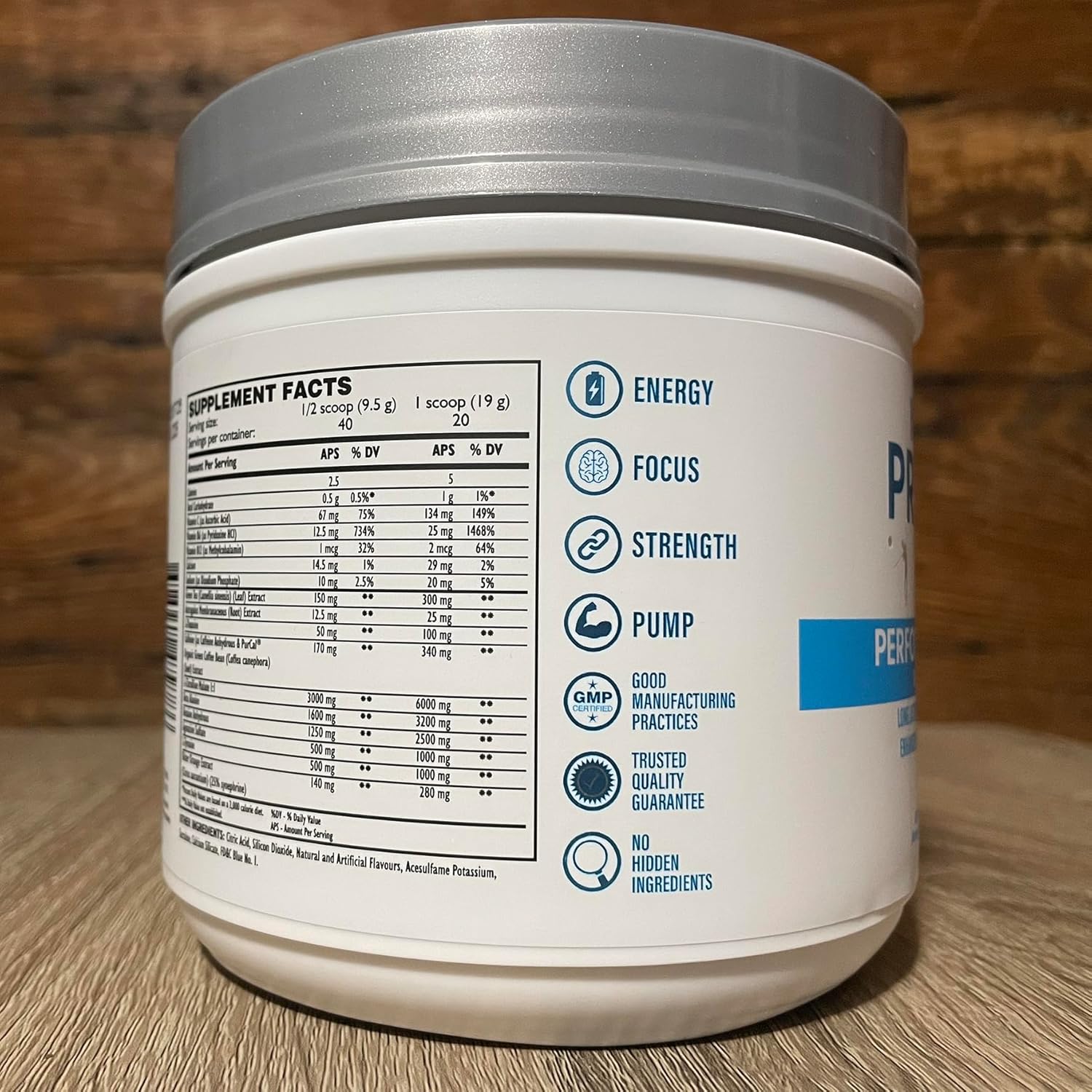 IMMUNEGY – Fórmula pre-entrenamiento de rendimiento predeportivo (delicia de frambuesa azul). 45 porciones