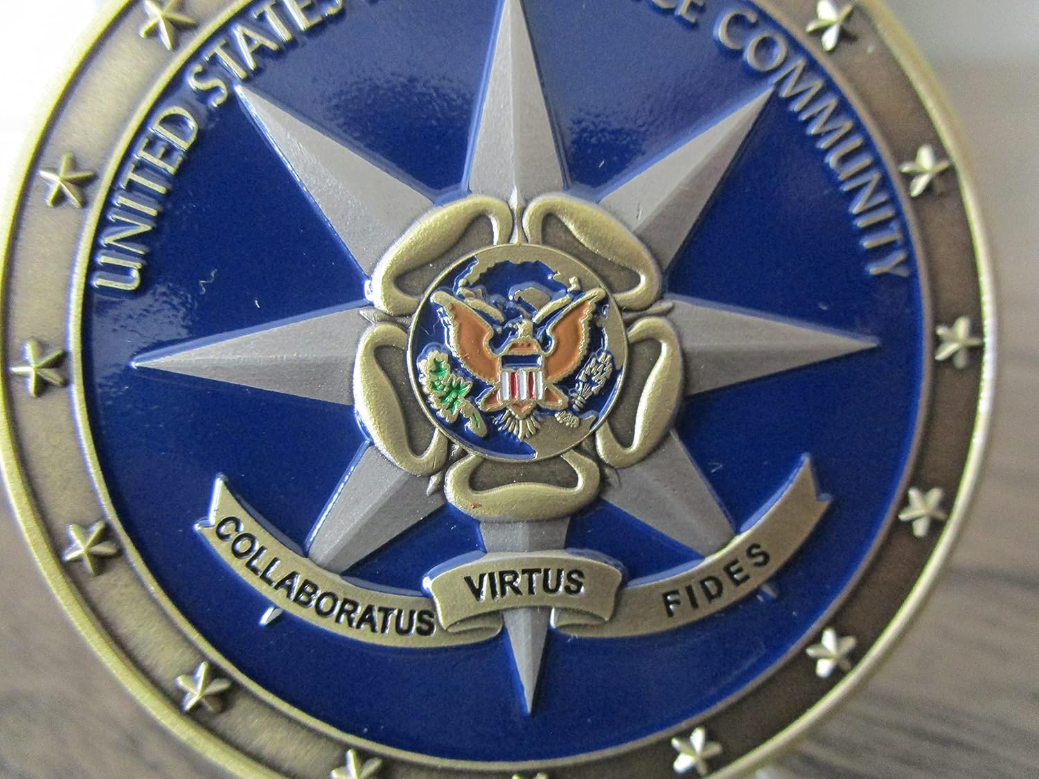 Inteligencia de los Estados Unidos Comunidad Reaper IC Intel SIGINT Challenge Coin