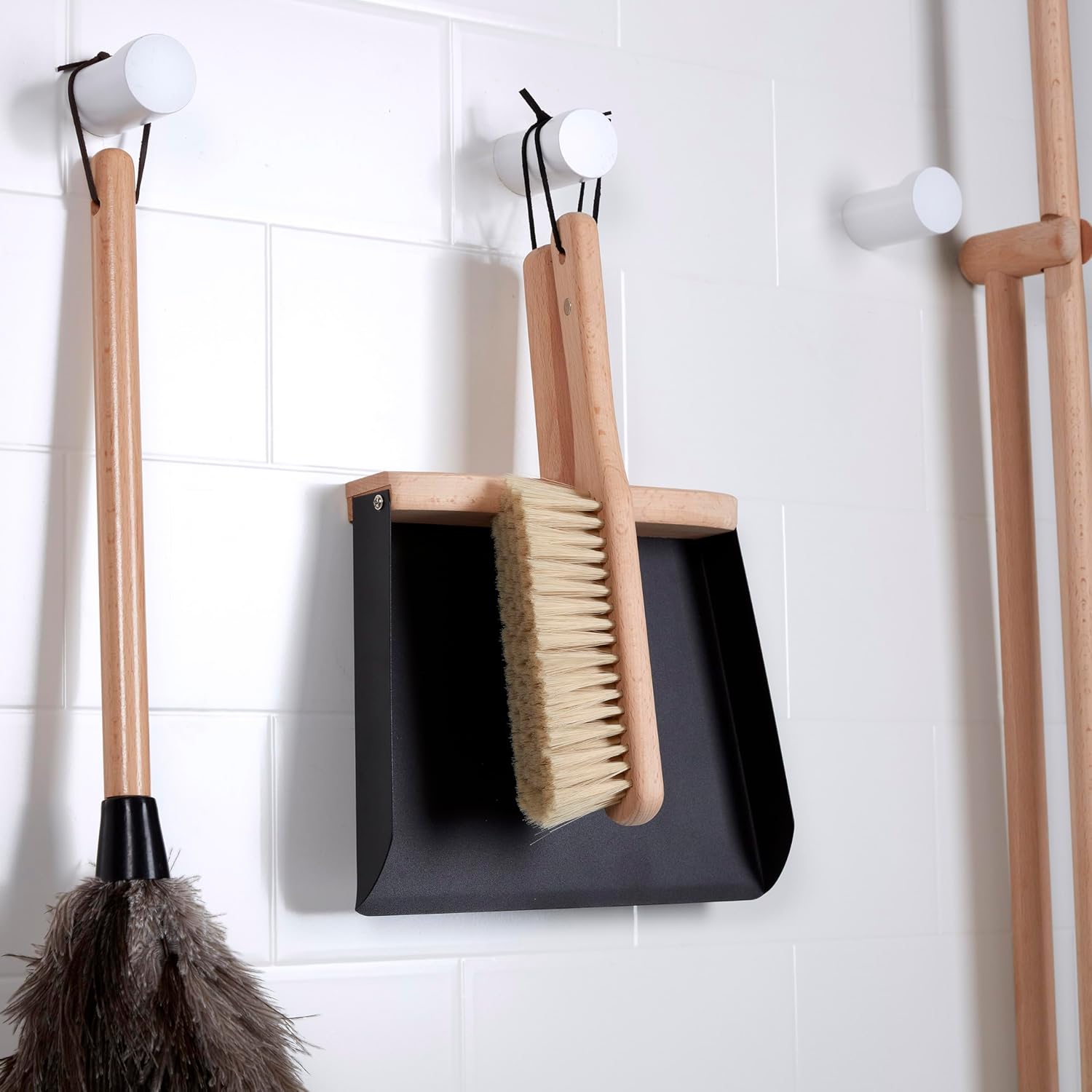 Copco Cepillo de limpieza de manos con sartén, madera de haya