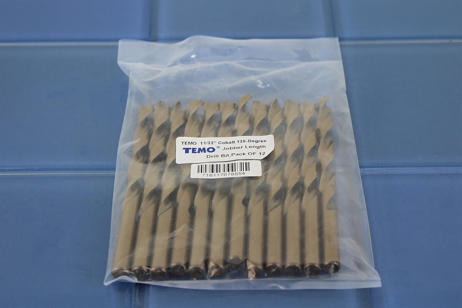 TEMO 12 piezas 1132 pulgadas cobalto 135 grados Jobber broca 4.75 pulgadas longitud