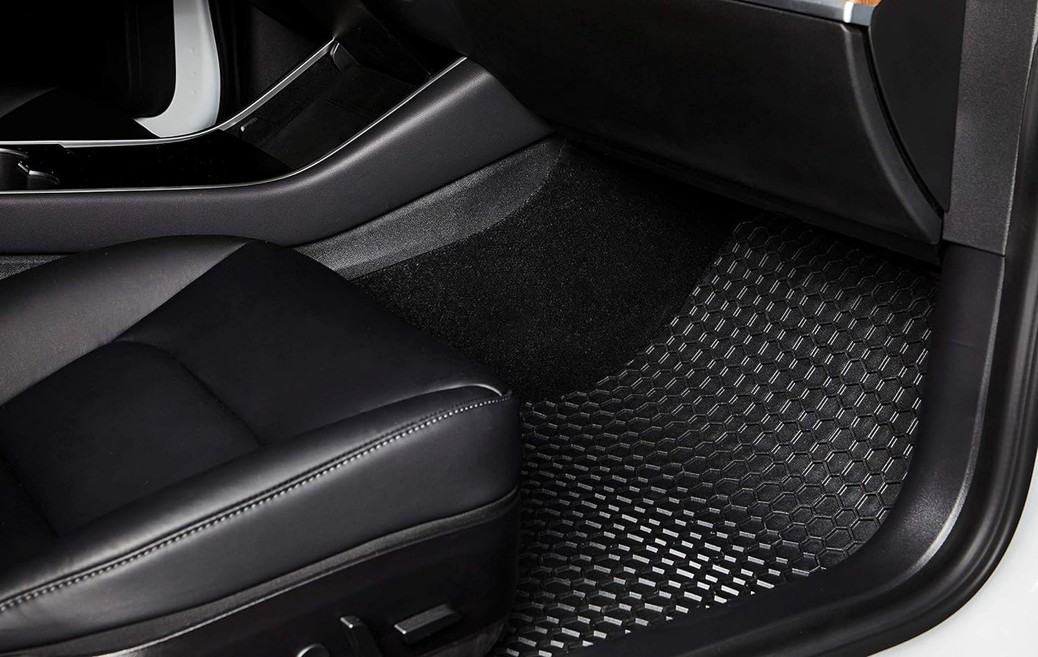 TOUGHPRO Juego de accesorios de alfombrillas (fila delantera+2da fila) compatibles con Volkswagen Beetle todo tipo de clima, goma negra resistente