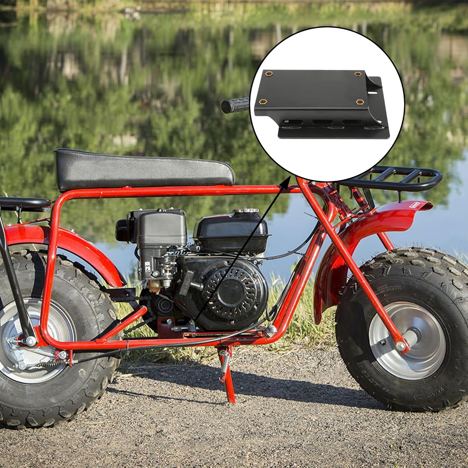 GREHUA Convertidor de par Motor Motor Placa Elevadora para Predator 212cc 196cc 224cc 6.5hp Honda GX160 GX200 Clone Coleman Mini Bike CT200U BT200X