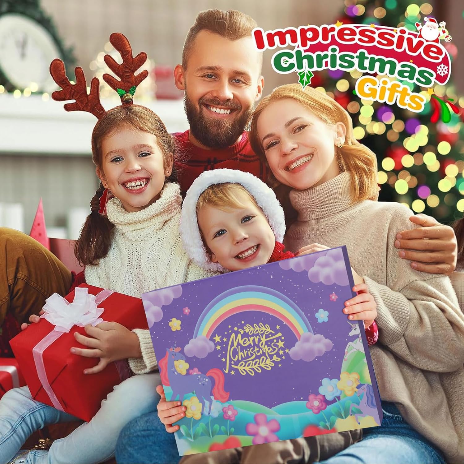 Calendario de Adviento 2023 para niñas, regalos de unicornio para niña, caja de cuenta regresiva de 24 días, calendario de cuenta regresiva, regalos
