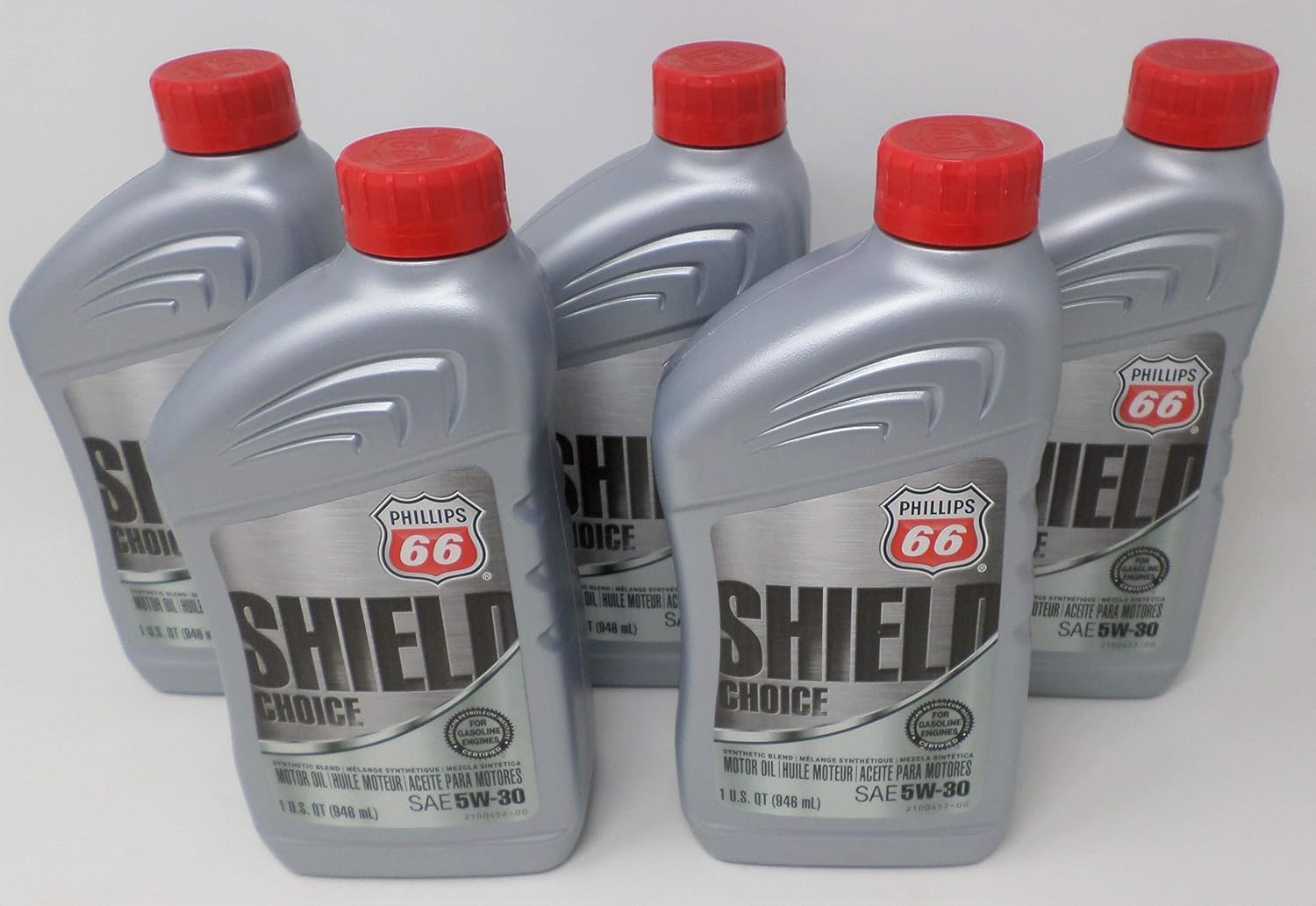 Phillips 66 5W30 Shield Choice Aceite Cuarto de galón 1081455 (paquete de 5)