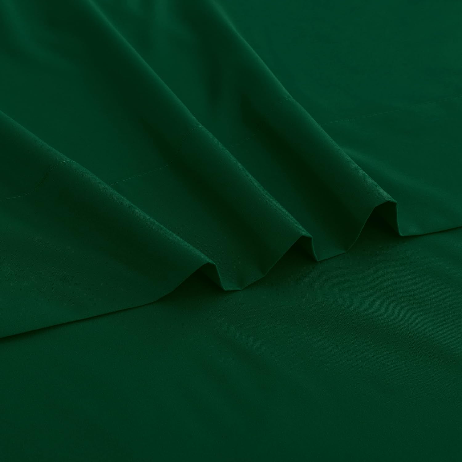 Sfoothome Sábana encimera verde negruzco, sábana superior de microfibra ultra suave y cómoda tamaño King