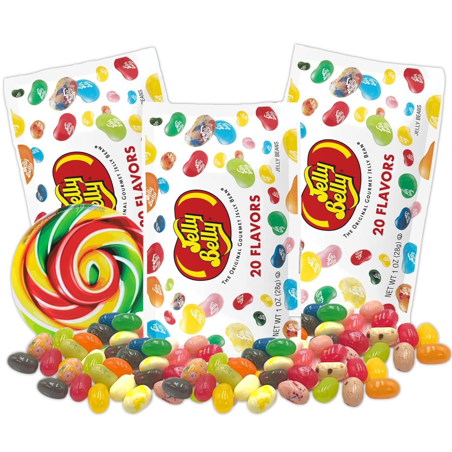 Surtido de gomitas de 20 sabores, bolsas individuales de caramelos masticables con sabor a frutas, aperitivos para fiesta de cumpleaños, 1 onza