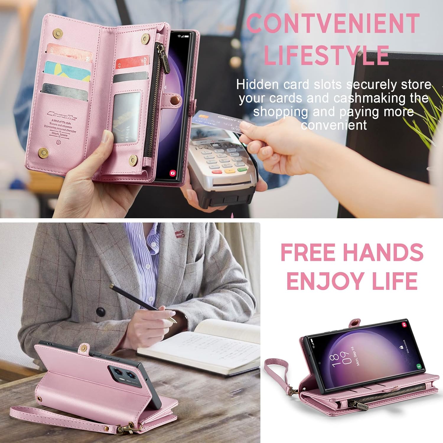 ASAPDOS Motorola Moto G Stylus 5G 2023 – Funda de piel sintética retro con cierre magnético, bloqueo RFID, tarjetero y función atril para hombres y