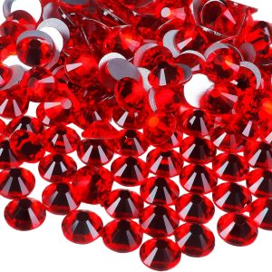 Genie Crystal ss34 – 288 diamantes de imitación de cristal rojo de 0.315 pulgadas, diamantes de imitación Siam con parte trasera plana, gemas de Genie Crystal ss34 – 288 diamantes de imitación de cristal rojo de 0.315 pulgadas, diamantes de imitación Siam con parte trasera plana, gemas de