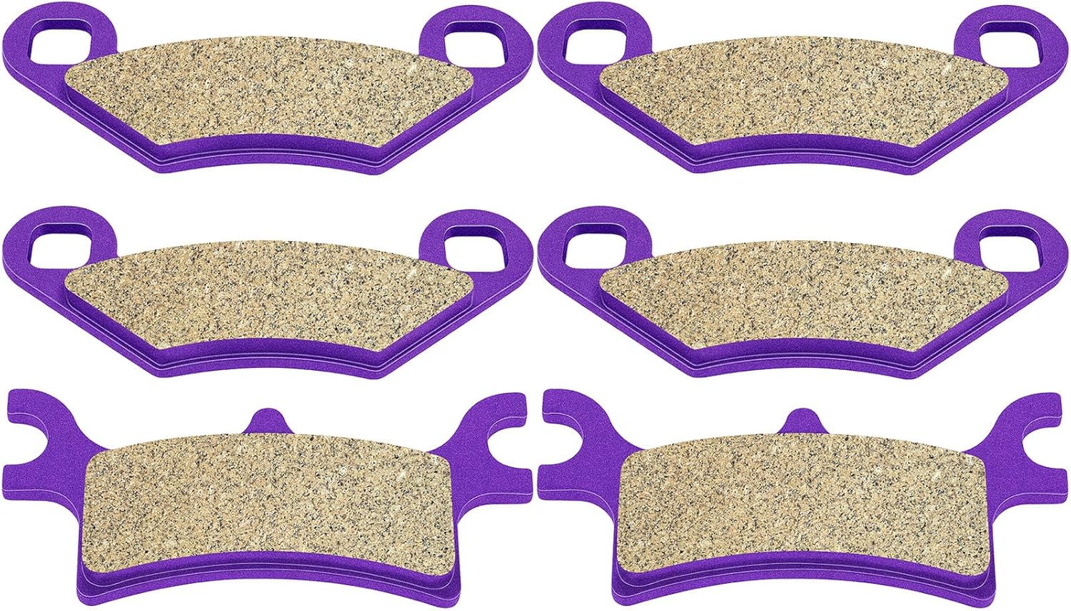 SCITOO Pastillas de freno de fibra de carbono aptas para 02-06 para Polaris Magnum, 2007-2008 10-11 para Polaris Scrambler, 02-08 para Polaris