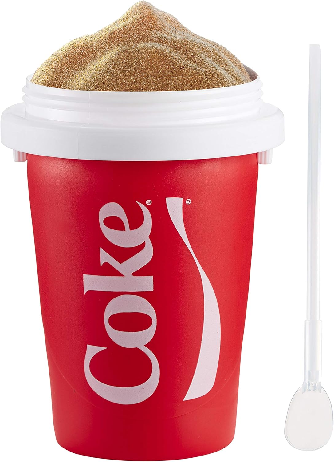 ChillFactor Coca Cola Slushy Maker – Vaso reutilizable para hacer granizados, granizados caseros. Taza para exprimir para hacer granizados, juguetes