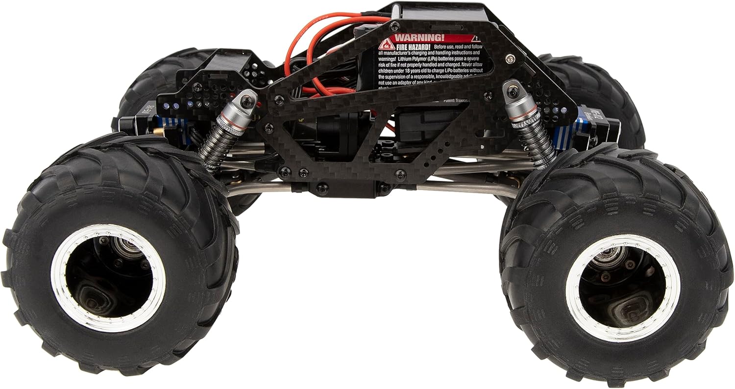 MEUS Racing Juego de 4 neumáticos 1.0 RC Monster Truck para Axial SCX24 FMS FCX24 TRX4M, neumático de 2.835 x 1.969 in (plateado)