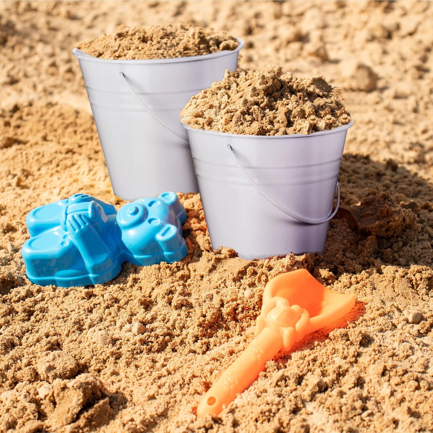 Sadnyy Paquete de 6 cubos galvanizados de Pascua, cubo de metal de 5 pulgadas con asas, cubos y cubos de metal, suministros de fiesta para niños,